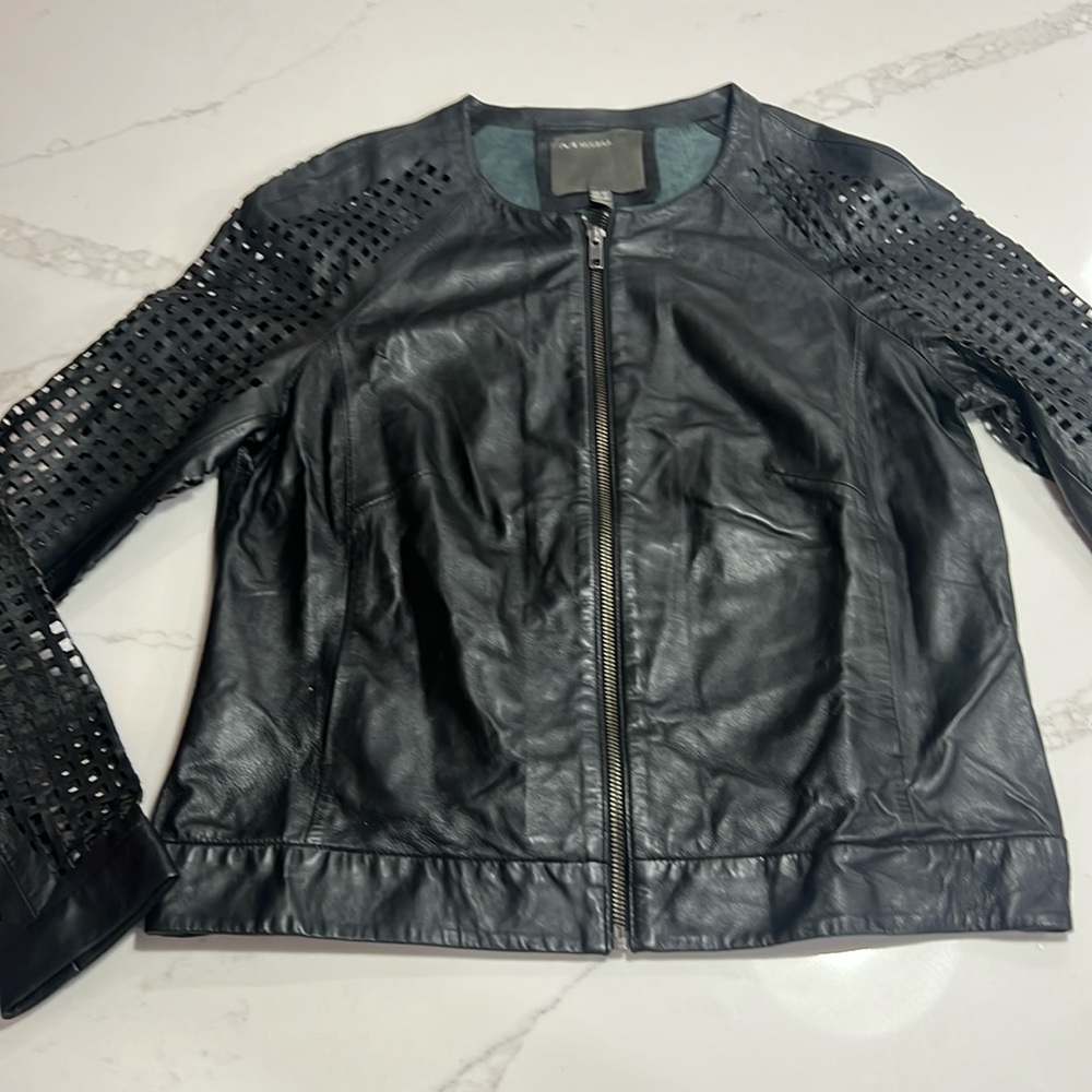 Muubaa lamb skin leather jacket US 6-